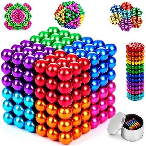 216PCS Building Magnetic Balls for Adult Desk Building,Desk Fidget Ornaments Construction Desktop... | Amazon (US)