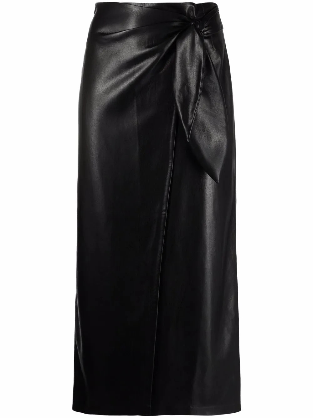 Nanushka vegan-leather Wrap Skirt - Farfetch | Farfetch Global