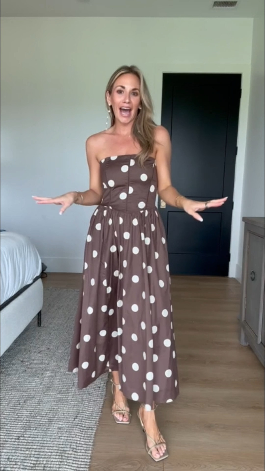 The CUTEST dress from Abercrombie! 🤎
I’m obsessed with the polka dots! Perfect for vacation, baby showers, Mother’s Day, ladies luncheons, and more! 

#LTKmomlife #LTKPetite #LTKootd