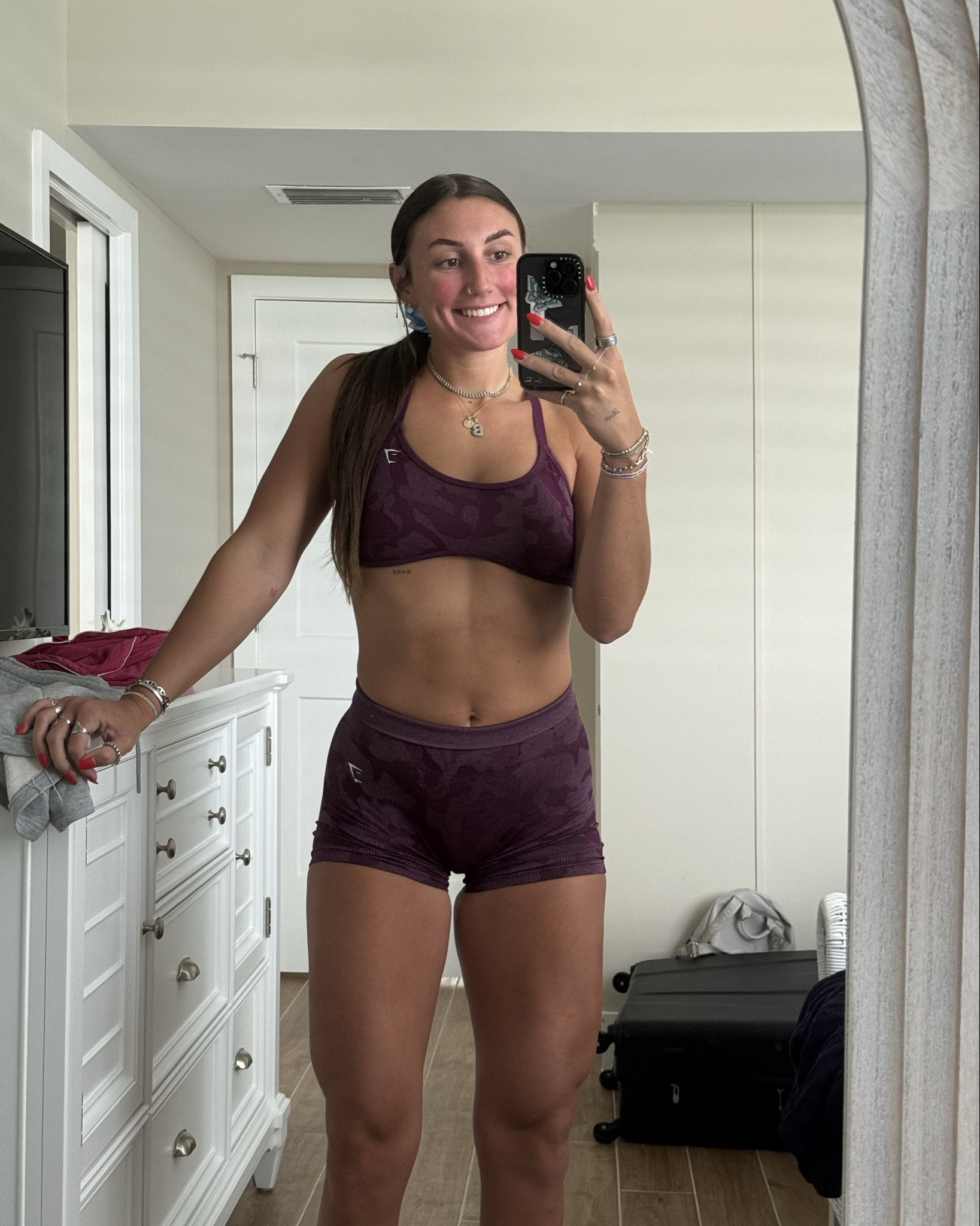 Exact shorts, different color 💜🖤

#LTKStyleTip #LTKActive