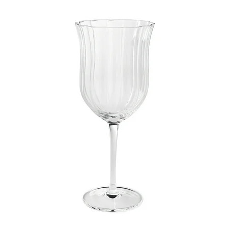 The Pioneer Woman Colette 15-Ounce Scalloped Red Wine Glasses, Clear, Set of 4 | Walmart (US)