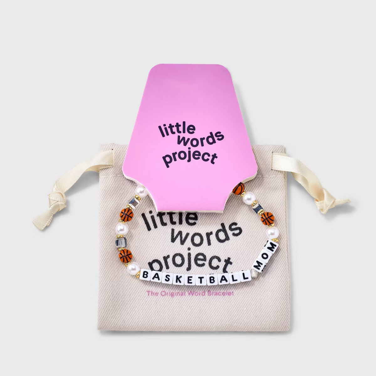 Little Words Project Basketball Mom Beaded Bracelet - Orange | Target