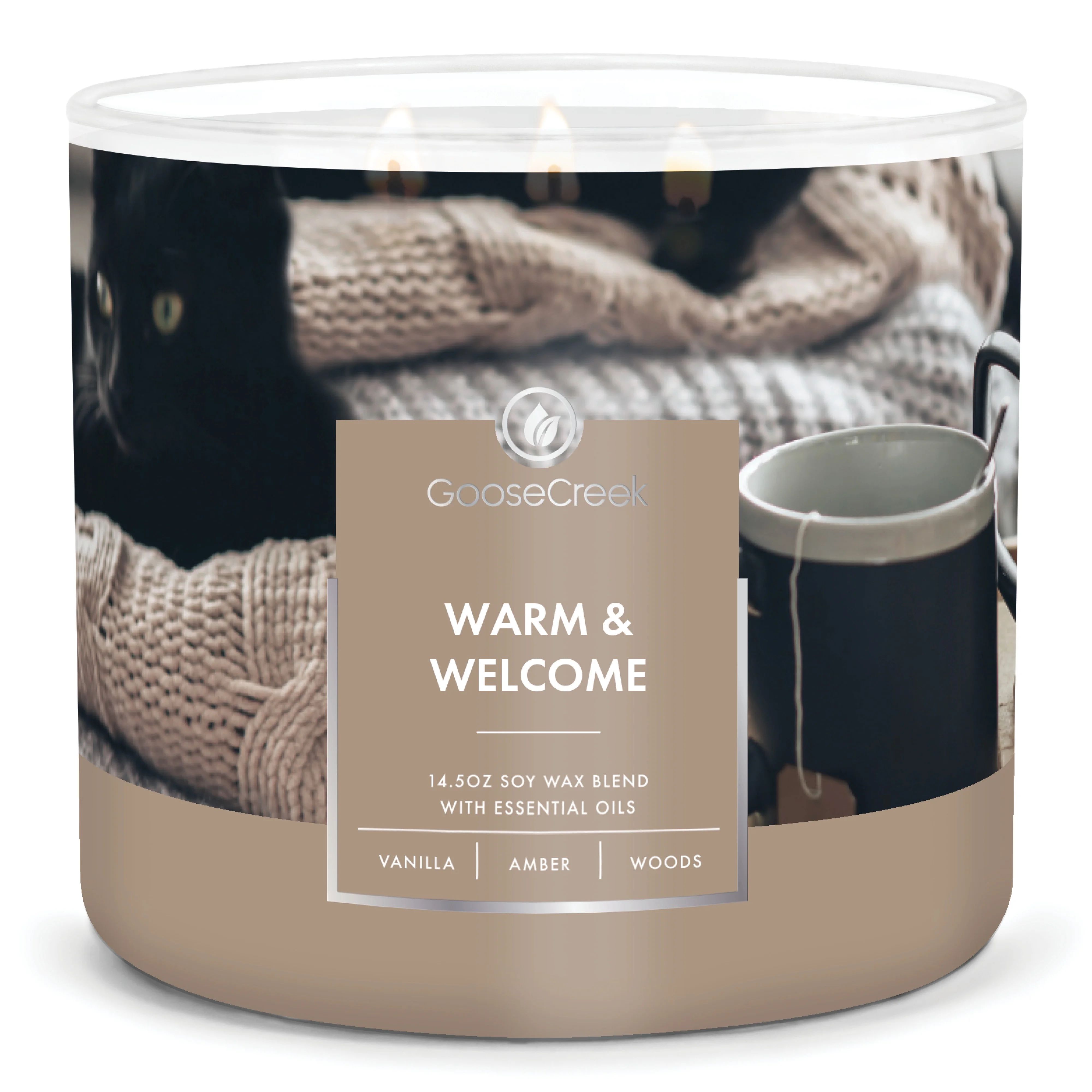 Goose Creek, Warm & Welcome Scented 3 Wick Jar Candle , 45 Hr Burn Time, 14.5oz, Warm & Spicy | Walmart (US)