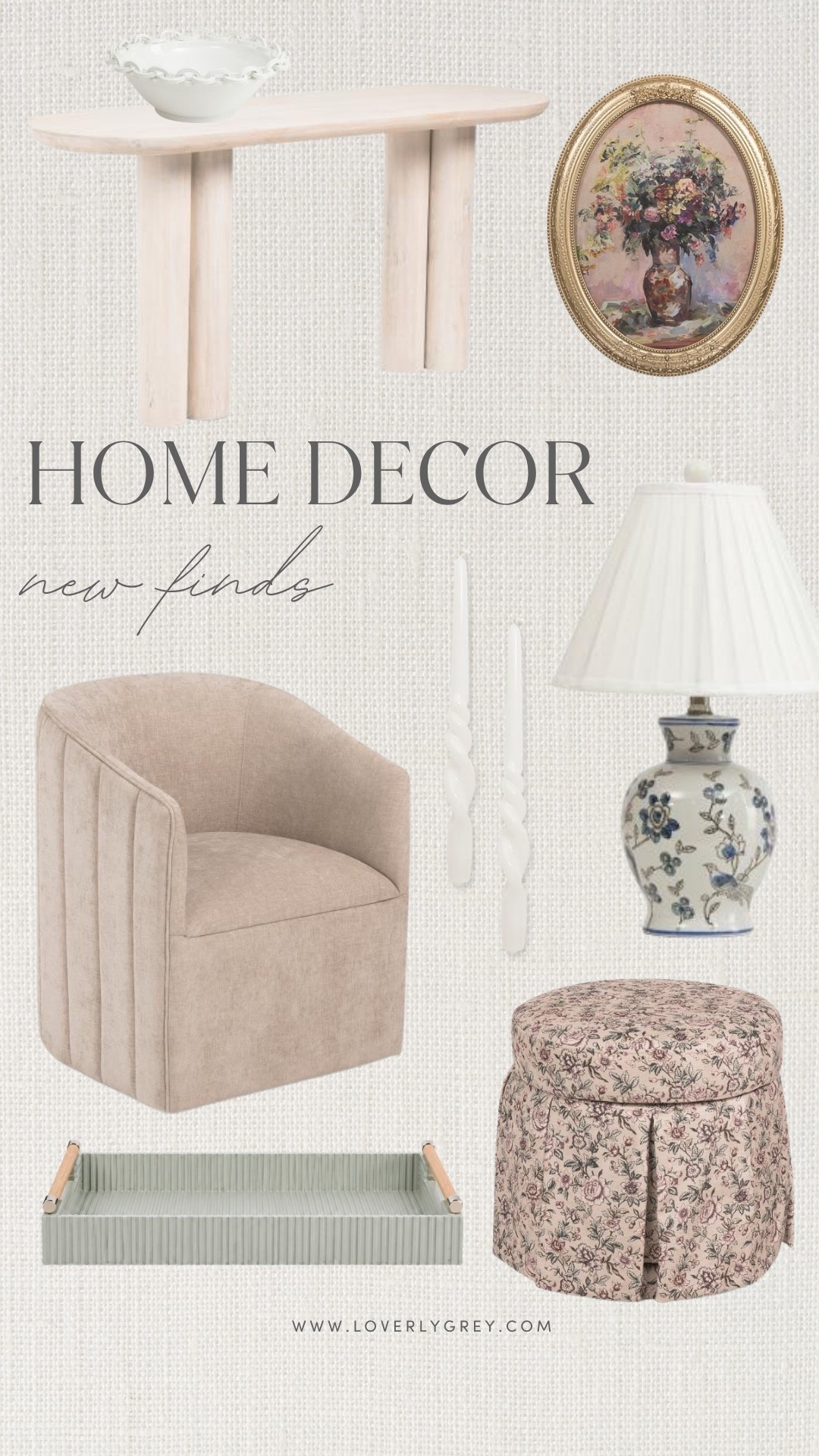 These neutral home decor finds are so pretty for giving a room a softer, more layered look. I love the mix of vintage-inspired art, floral prints, pleated lighting and textured furniture for a traditional home decor feel that still looks fresh.

#LTKSeasonal #LTKHome