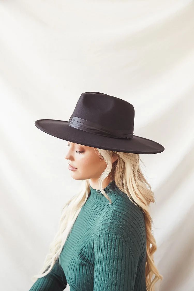 Take the Scenic Route Black Fedora Hat | Lulus (US)