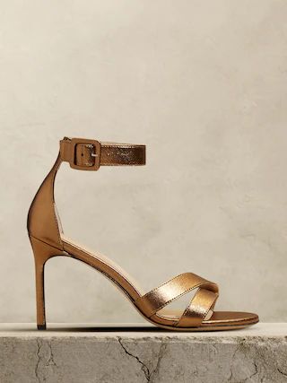 Terrazzo Leather High-Heel Sandal | Banana Republic (US)