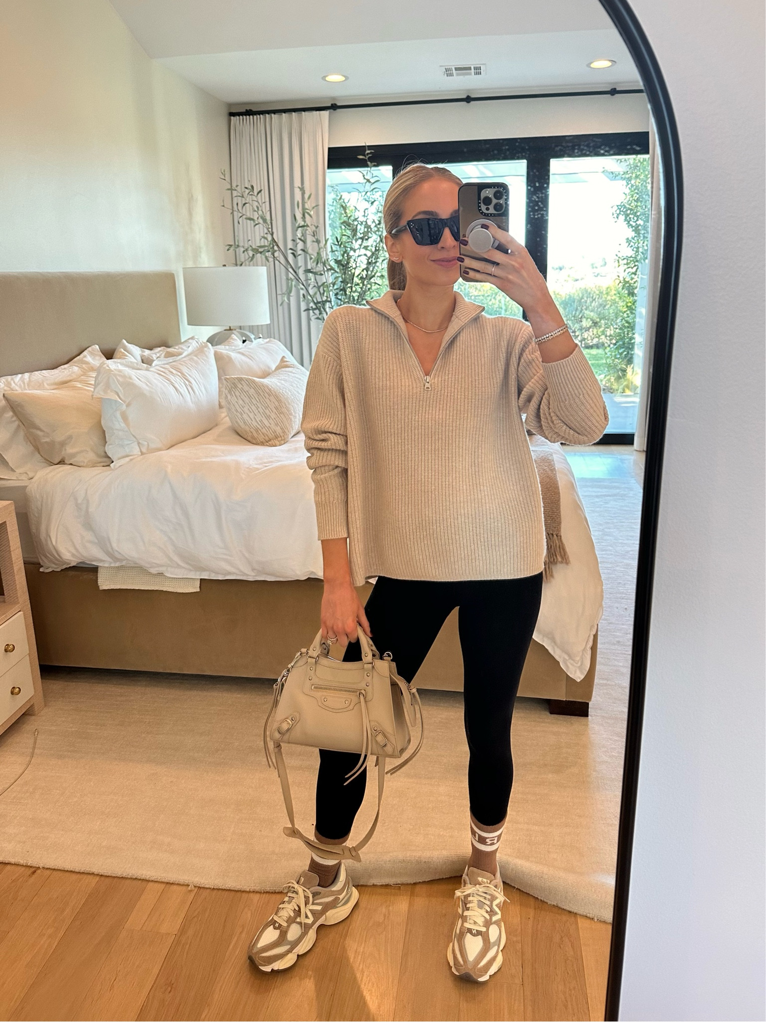 Casual Sunday ☕️ these black leggings are the first and only pair I’ve ever found that I’m fully comfortable wearing on days I’m not working out - they’re perfection - super light with just enough form fitting compression to be good for workouts too. 

Use code SE15 for 15% off the Jenni Kayne half zip! 

Sizes worn here:
Tank XS (TTS)
Half zip cashmere XS (relaxed fit)
Leggings XS (TTS)
Shoes men’s 7.5/women 9 (TTS)

#LTKfitness #LTKstyletip #LTKtravel