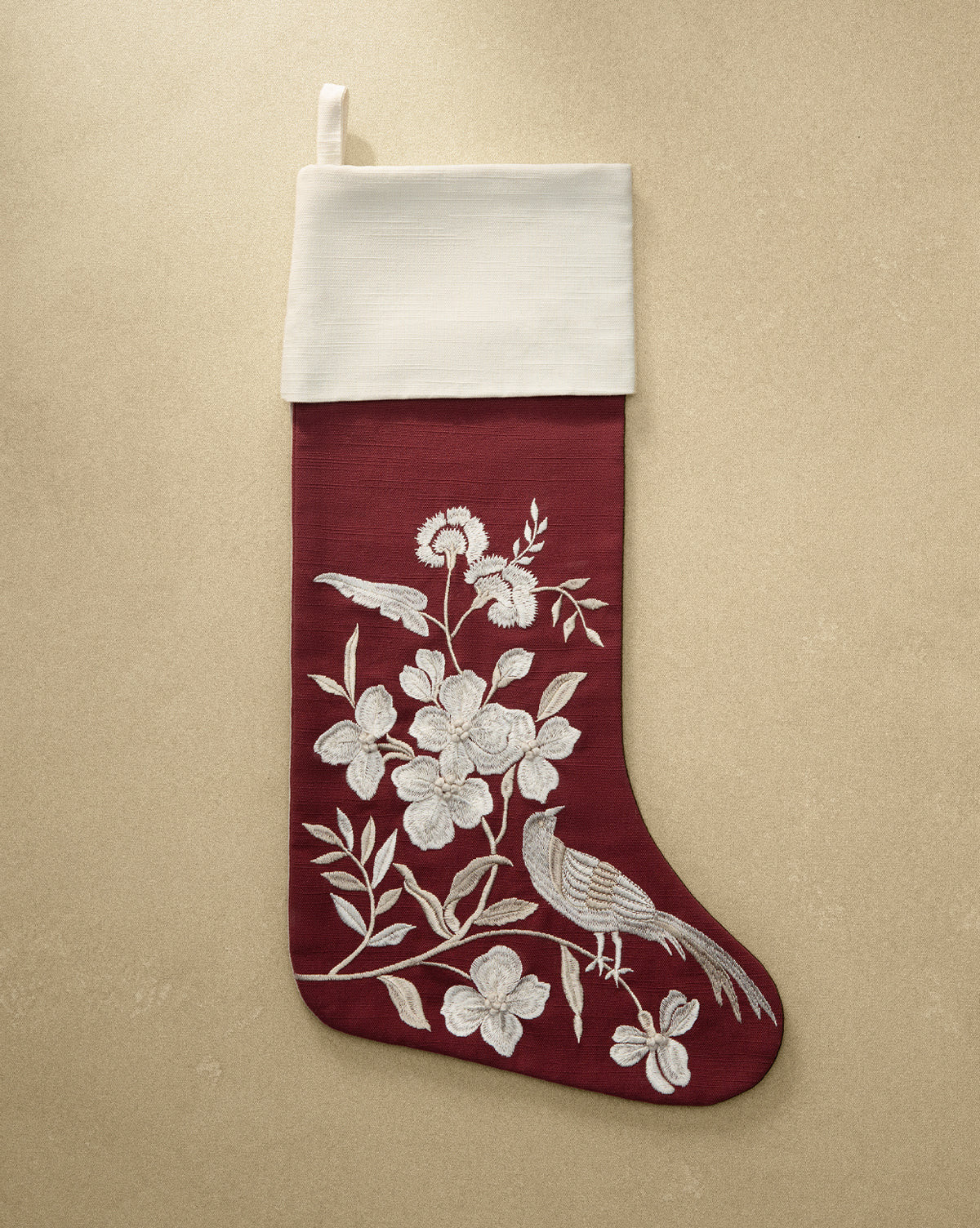 Jacqueline Embroidered Stocking | McGee & Co. (US)