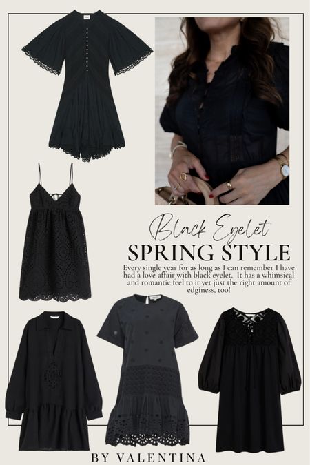 Every single year for as long as I can remember I have had a love affair with black eyelet.  It has a whimsical and romantic feel to it yet just the right amount of edginess, too!

#LTKstyletip #LTKover40 #LTKSeasonal