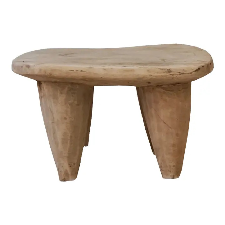 Late 20th Century Light Wood Small Senufo Stool | Chairish