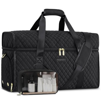 Narwey Weekender Travel Duffle Bag for Women: Overnight Bags with Shoe Compartment Carry on Black | Target