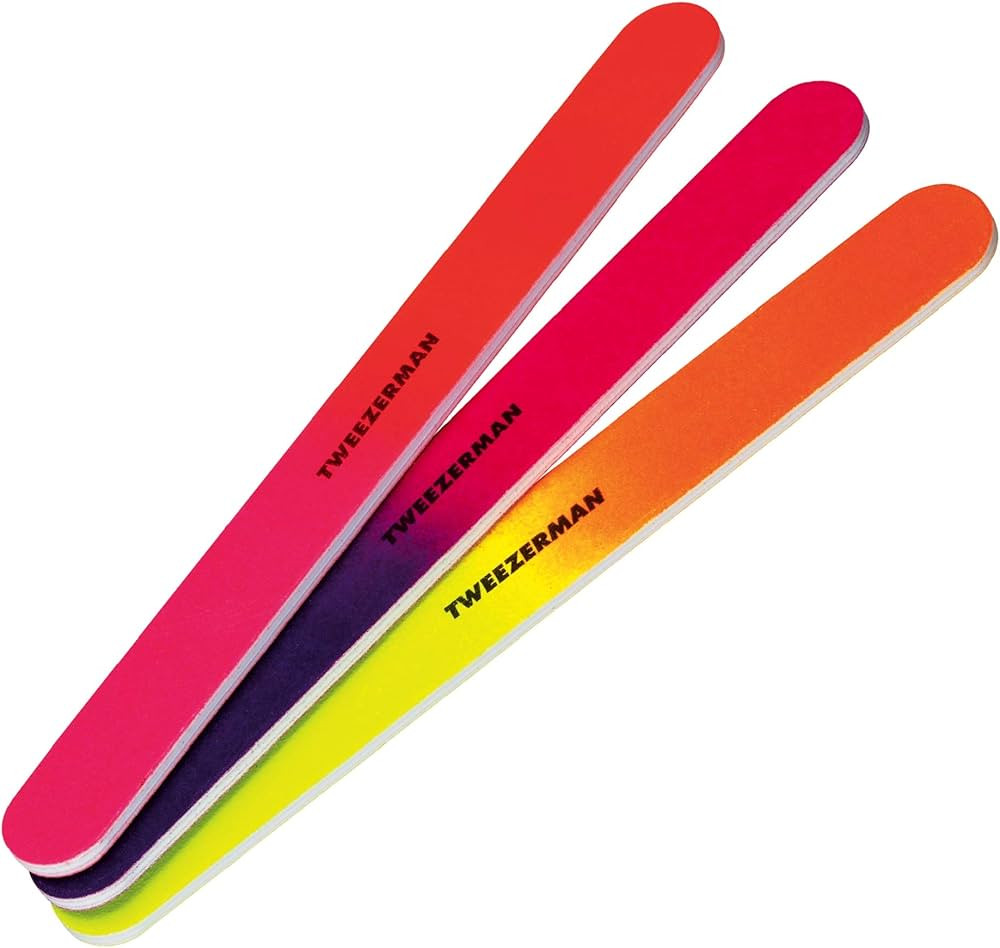 Tweezerman Piece Neon Hot Nail Files, Assorted 3 Count | Amazon (US)