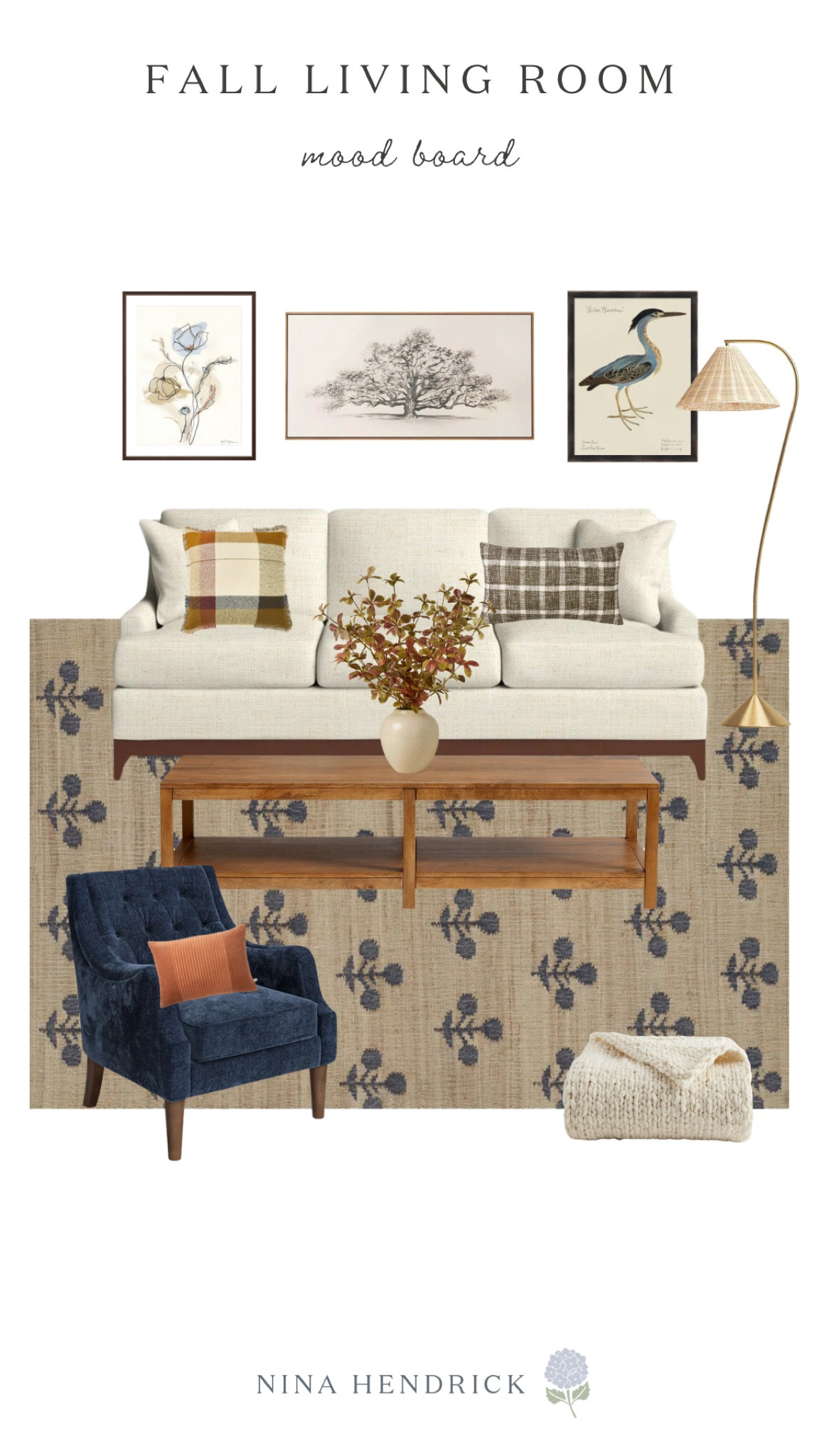 Fall living room mood board. Target, pottery barn, birch lane

#LTKHome