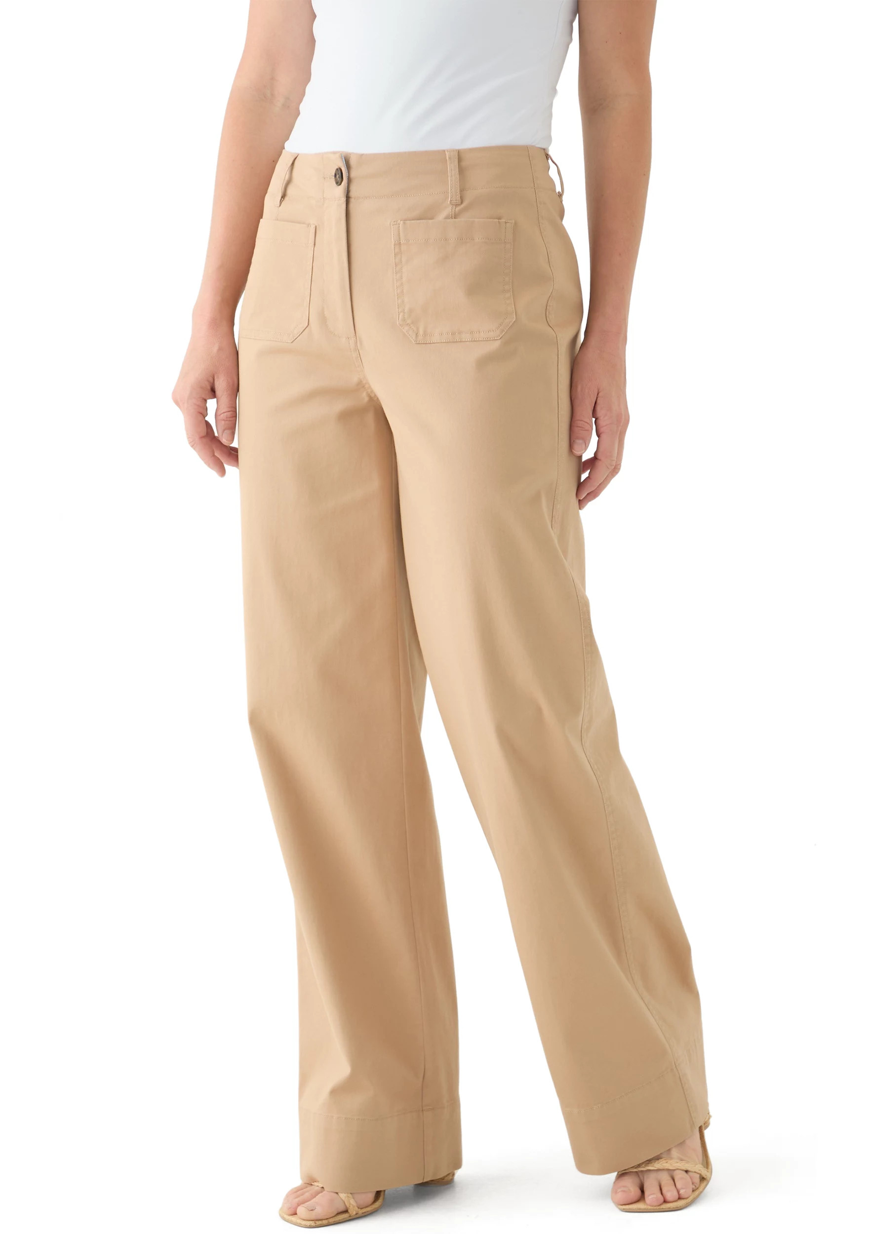 Women's Wide Leg Chino Pants | Belk