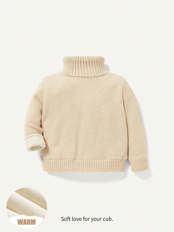 Cozy Cub Baby Girl Turtleneck Sweater | SHEIN