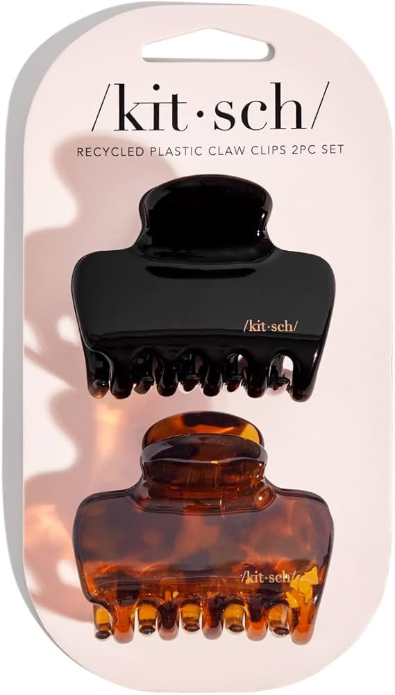 Kitsch Medium Claw Clips for Women - Strong Hold & Stylish Glossy Puffy Design Hair Accessories |... | Amazon (US)