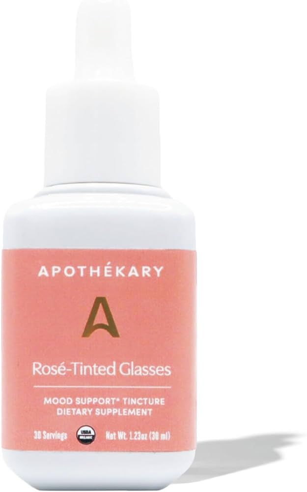 Apothékary Rosé-Tinted Glasses, Wine-Inspired Tincture Herbal Supplement, Sugar Free, Vegan, 30... | Amazon (US)