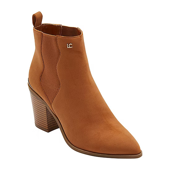 Liz Claiborne Womens Etta Stacked Heel Booties | JCPenney