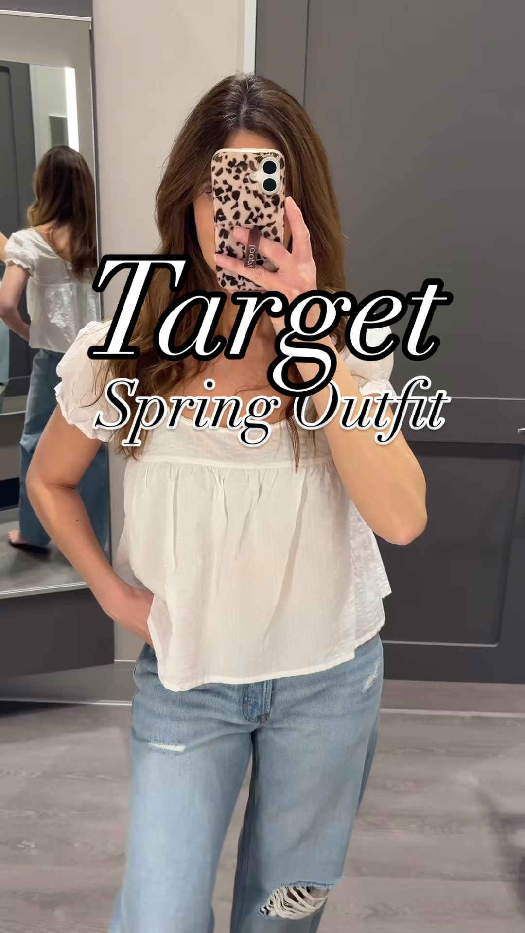 Love a cute girlie top with baggy jeans!

He too is a tad see through,but would be ok with a beige bra. I love light it is

Jean size 4

Baggy wide leg jeans. Puff sleeve shirt , white flowy top, boho top

#LTKSeasonal