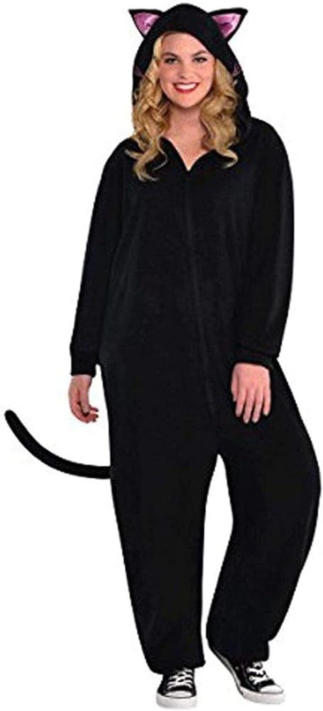 Black Cat Adult Zipster - Adult Plus Size, 1 Pc | Amazon (US)