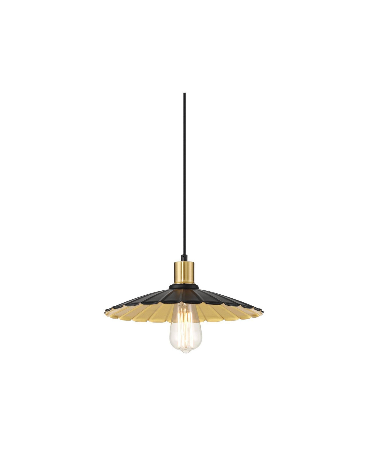 Possini Euro Design Piaza 12 1/4" Mid Century Modern Pendant Ceiling Light Fixture Dining Room Over Table Kitchen Island Foyer Hanging Flower Black Go | Macy's