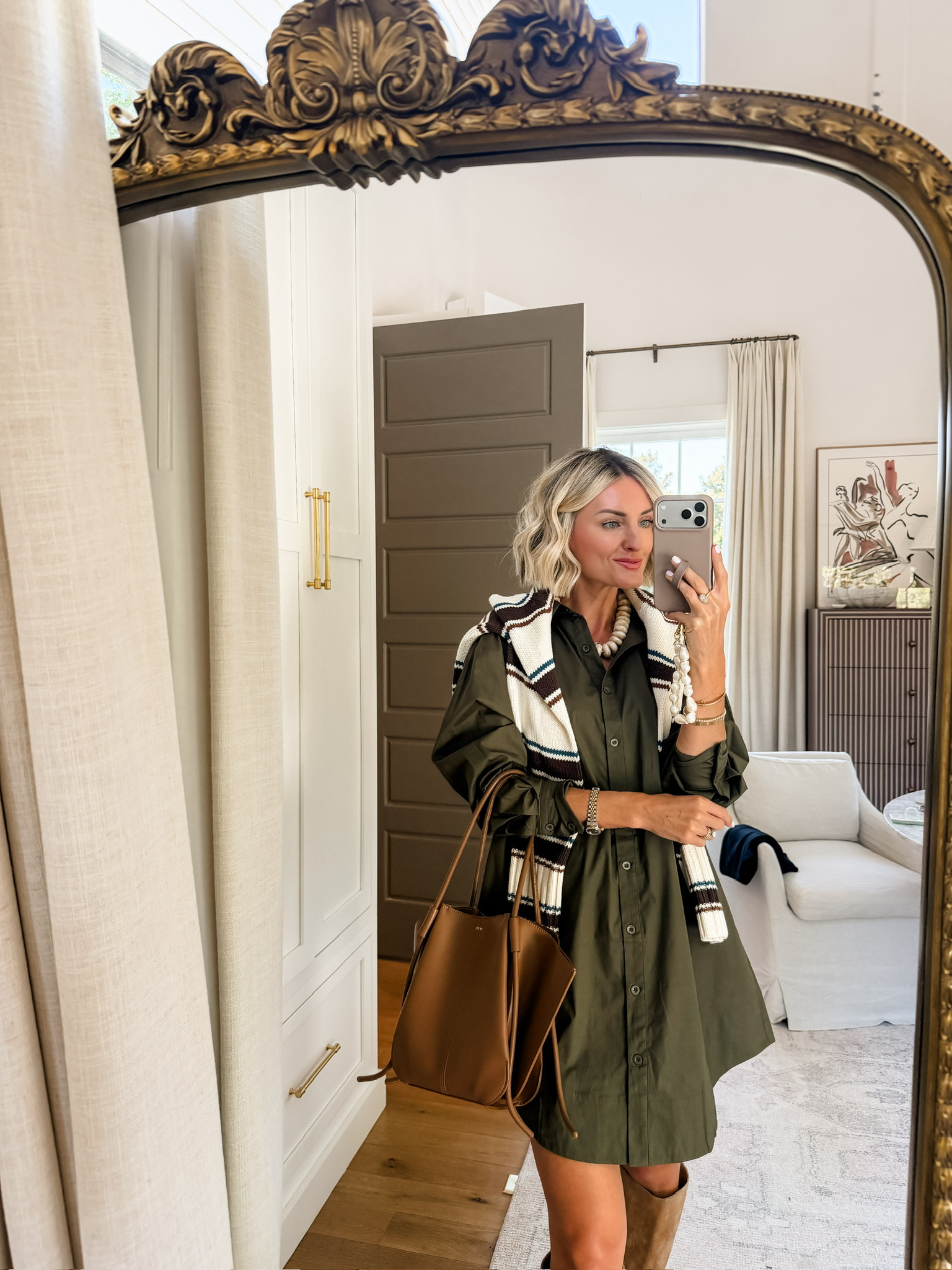 Cannot believe this dress is so affordable! Truly a wardrobe staple- a button down shirtdress is easily layered and a timeless piece! Wearing small


Loverly Grey, Amazon, pre fall outfit inspo, pre fall looks, shirt dress, chic fall look, fall workwear 

 #LTKootd #LTKSeasonal #LTKWorkwear