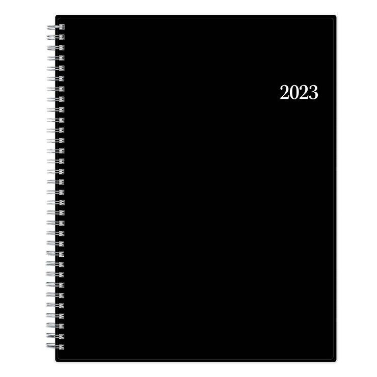 2023 Planner Enterprise Weekly/Monthly 8.5"x11" Black - Blue Sky | Target