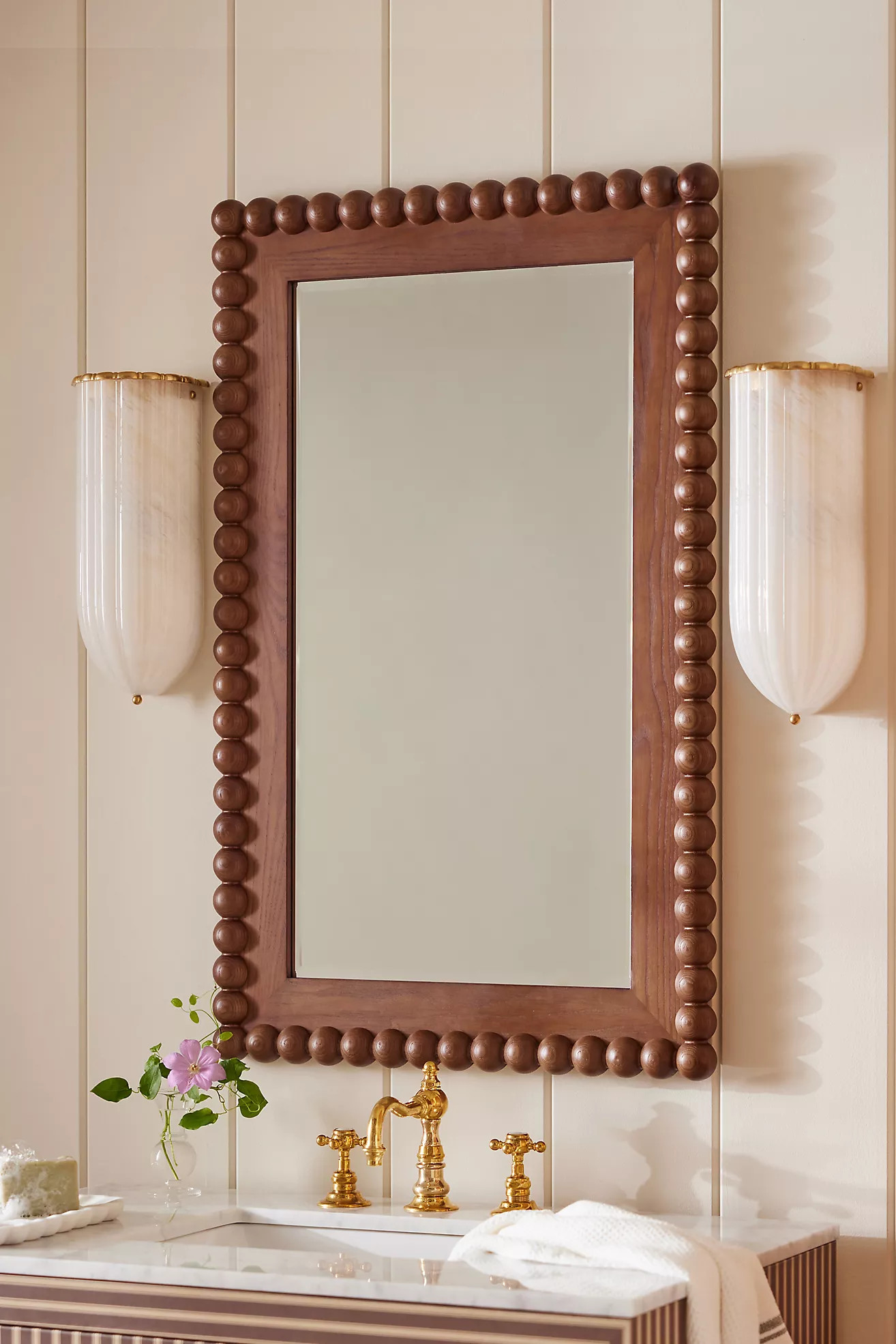 Pippa Wood Bobbin Rectangle Portrait Wall Mirror | Anthropologie (US)