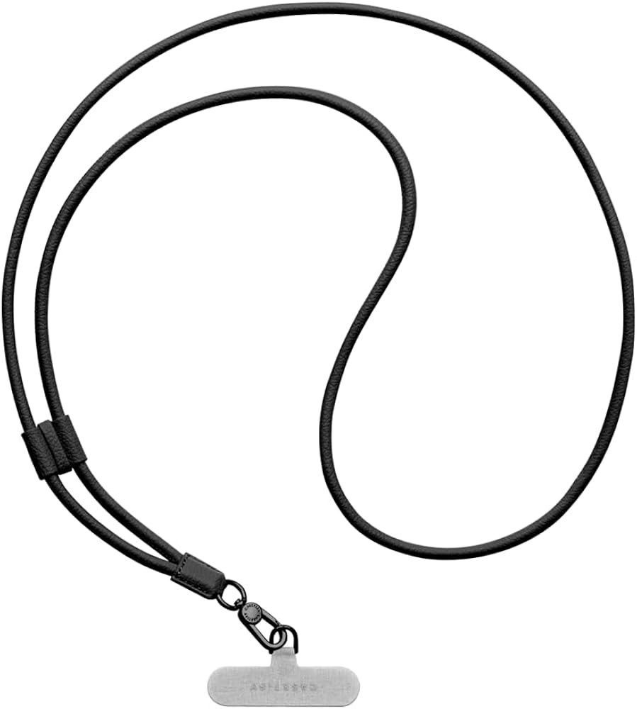 CASETiFY Pebbled Cord Phone Strap - Jet Black/Grige | Amazon (US)