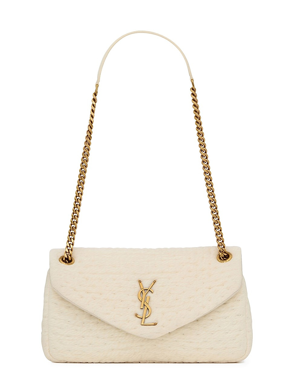 Women's Calypso Chain Bag in Quilted Organza and Lambskin - White Corn | Saks Fifth Avenue