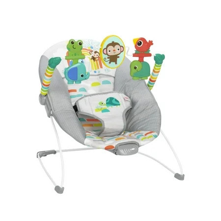 Bright Starts Playful Paradise Vibrating Baby Bouncer, Unisex, Newborn + | Walmart (US)