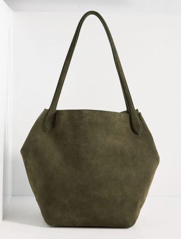 Linden Suede Tote | Talbots