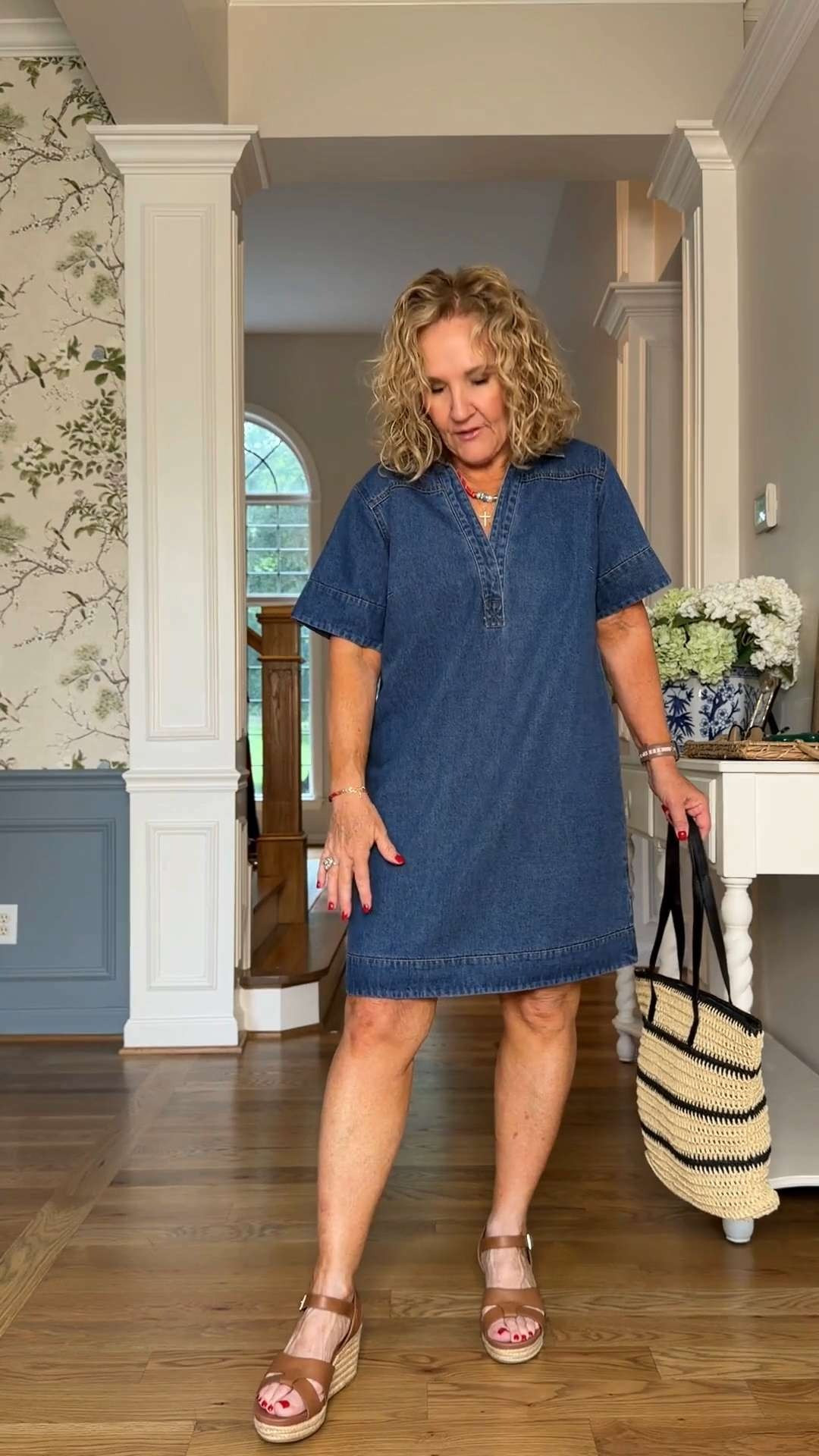 This denim shift dress is an easy yes. The fit is relaxed without feeling oversized, the length is perfect, and the quality denim gives it that polished look you’ll wear on repeat. Wearing a medium.

💡 LTK MADE EASY

❤️ Heart = Support my posts
🔖 Save = Get sale & restock alerts
📋 Lists = Keep favorites organized
📲 Share = Send to yourself for later
💬 Comment = Ask me anything 

 #LTKootd #LTKSeasonal #LTKOver40
