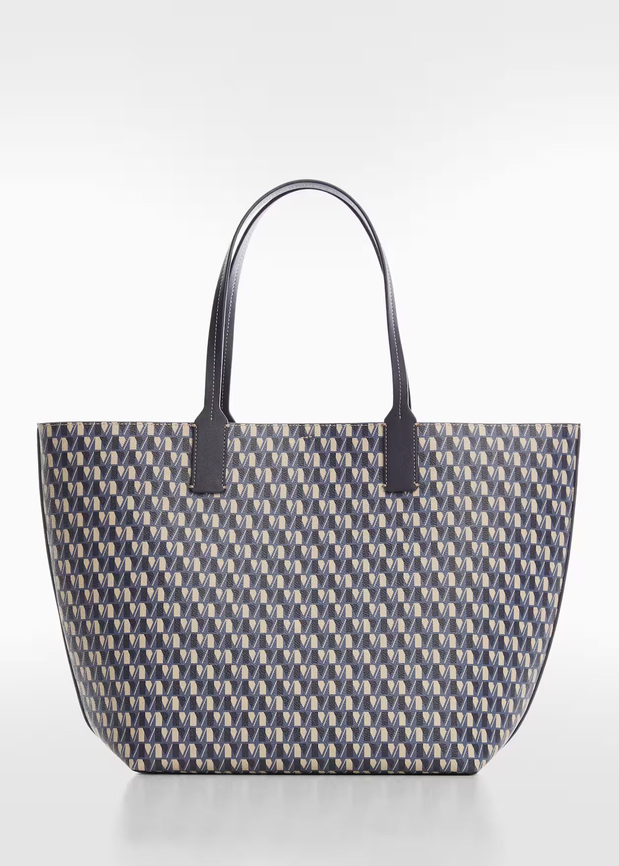 Shopper bag with printed logo -  Women | Mango USA | MANGO (US)