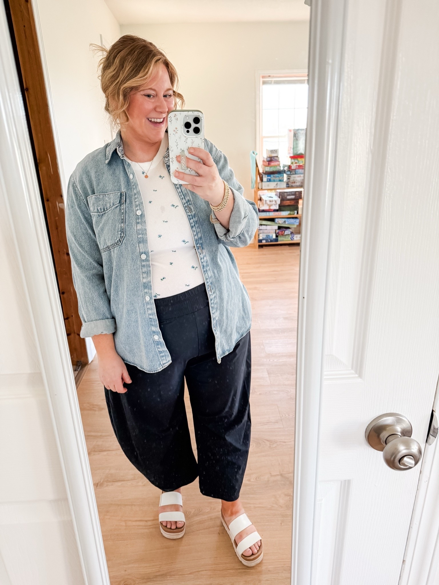 Teacher outfit! XL in tops, XL petite in barrel pants

#LTKBump #LTKWorkwear #LTKMidsize