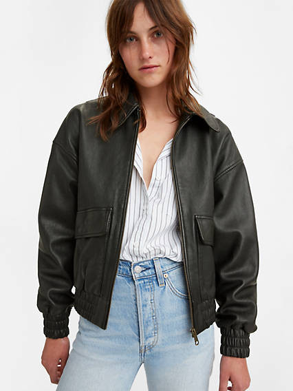 Levi's Henny Leather Jacket - Women's L | LEVI'S (US)