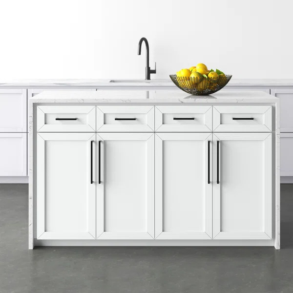 Andranique Marble Top Kitchen Island | Wayfair North America