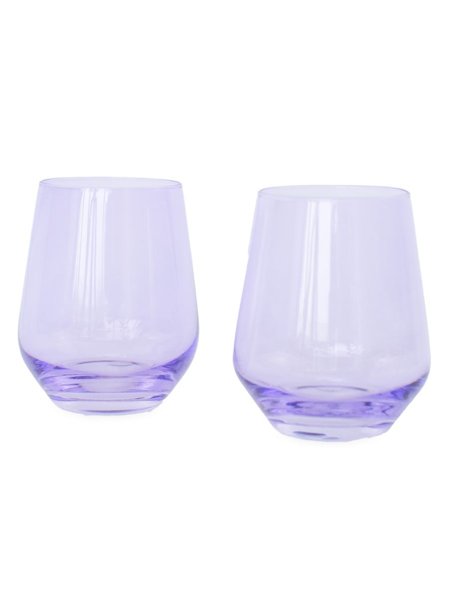 Tinted Stemless Wine Glasses 2-Piece Set | Saks Fifth Avenue