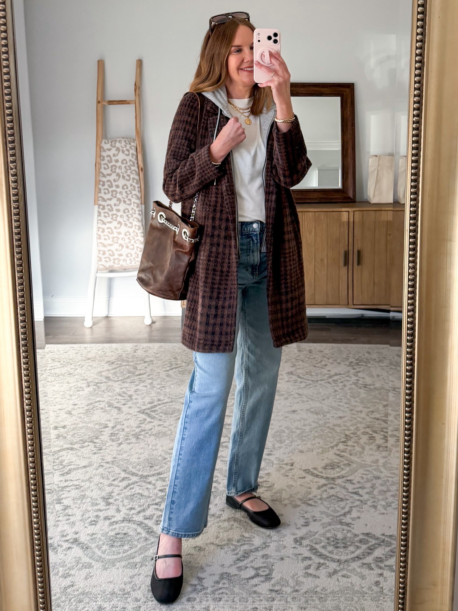 OOTD
I love this lightweight plaid jacket with a removable faux hoodie. It’s not too warm and looks so chic. Paired it today with my favorite target tea and target Agolde look for less jeans.

#LTKSeasonal #LTKmomlife #LTKootd