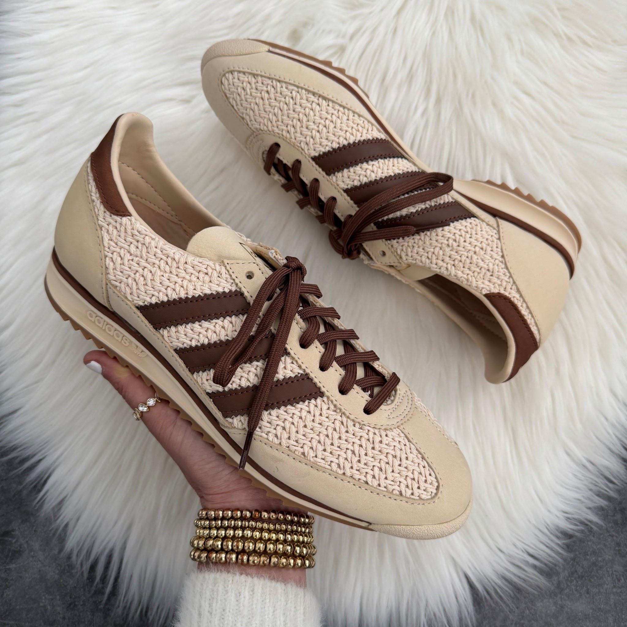 Adidas sl 72 og sneakers. I went down a half size 