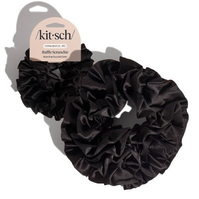 Kitsch Ruffled Scrunchie - Black | Target