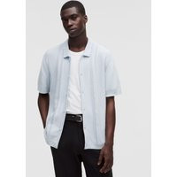 Cotton-Blend Knit Button Up Short-Sleeve Shirt | Lululemon (US)