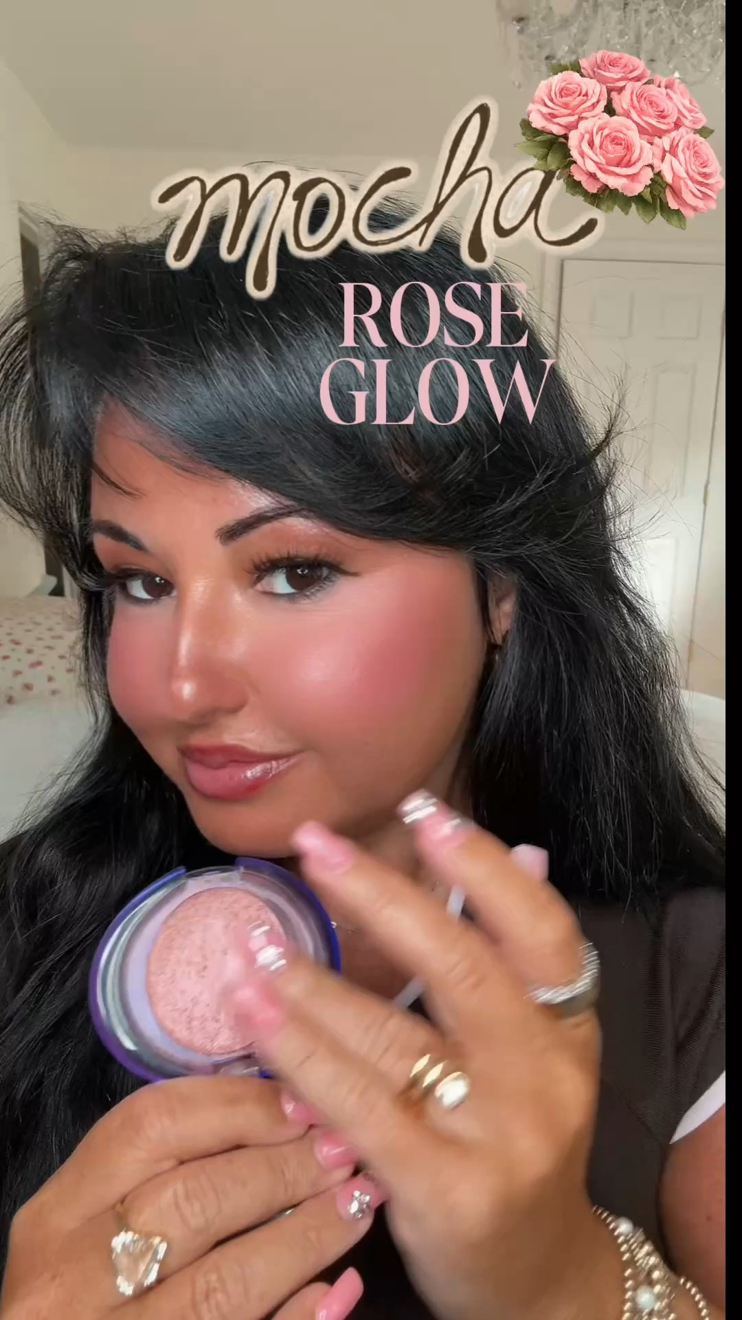 Mocha Rose Summer makeup featuring bronzed skin, rosy blush, glossy lips, and soft glam beauty products perfect for summer vacations, date nights, beach dinners, and golden hour makeup looks. 🤎🩷✨☕🌅

#LTKBeauty #LTKgrwm