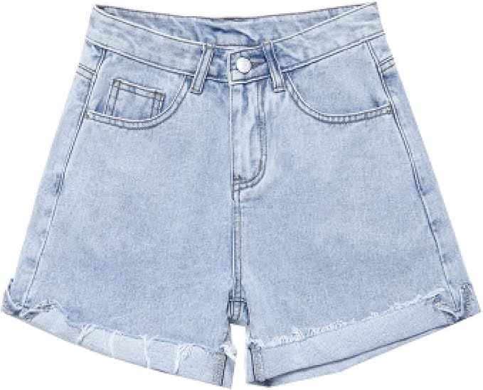 Women's Washed Denim Shorts Fashion Relaxed High Waist Trend All-Match | Amazon (US)