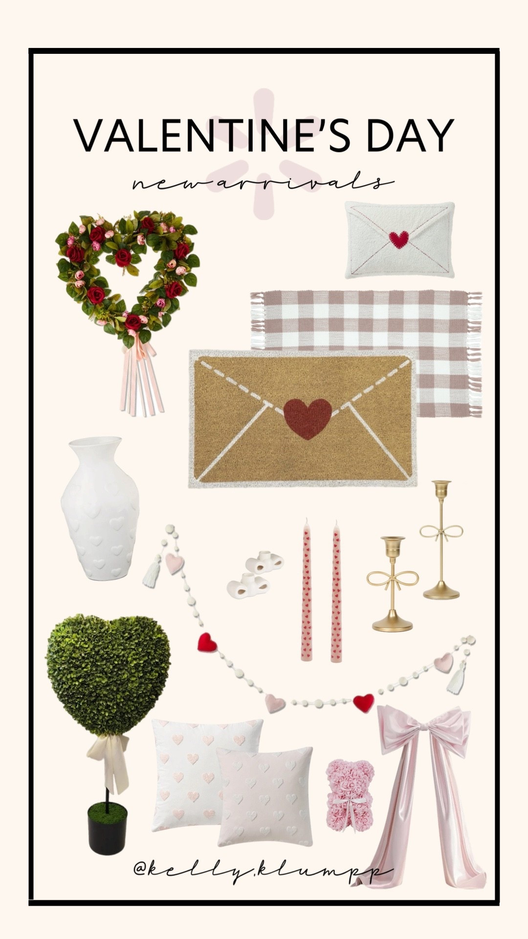 Valentine’s Day new arrivals at Walmart! Affordable and SO CUTE! 🎀✨🩷 

#LTKFindsUnder50 #LTKHome #LTKSeasonal