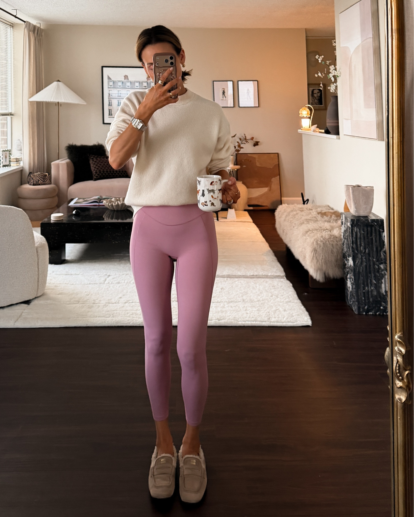Spanx legging and sports bra set (size small on leggings and xs on bra) and xs on cashmere crewneck 
Pilates outfit

#LTKootd #LTKmomlife #LTKmorningroutine