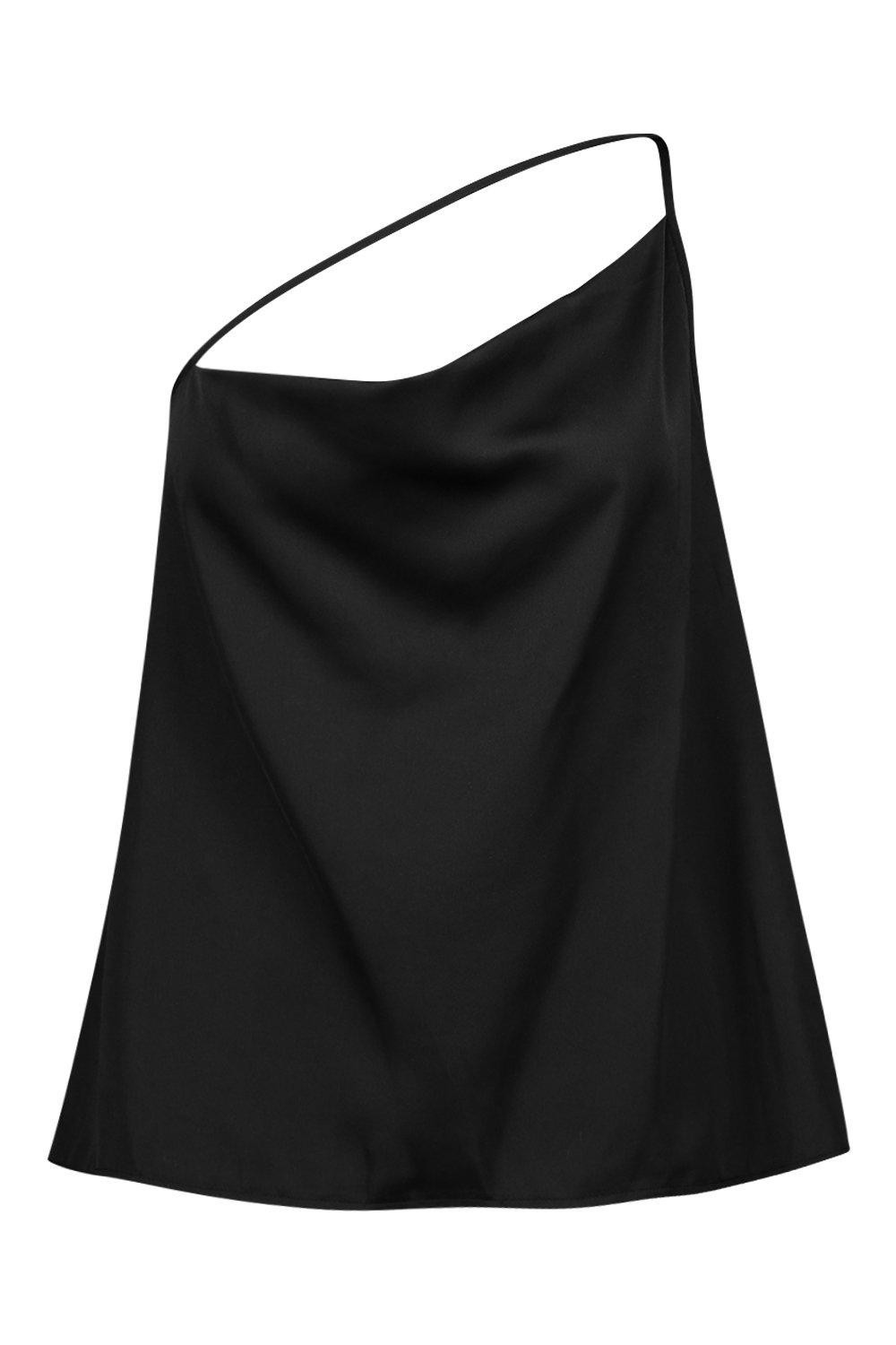 Plus Asymmetric Satin Cowl Camisole | Boohoo.com (US & CA)