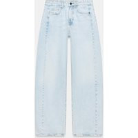 Zara - Z1975 High Rise Barrel Jeans - Light Blue - 30 (Us 10) - Woman | Zara US