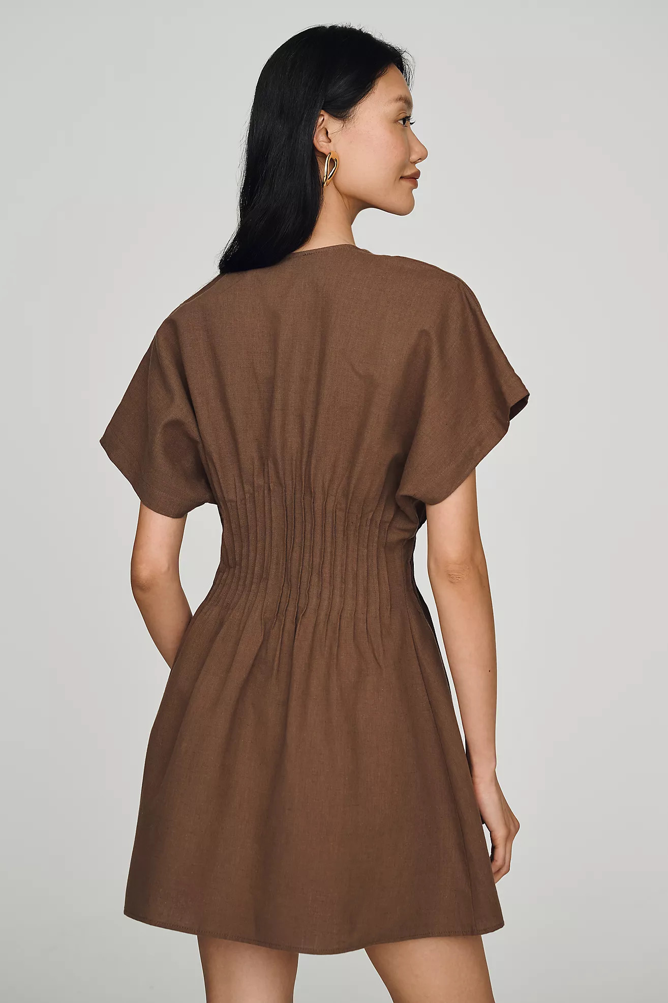 Exquise Tobie Pleated Mini Dress | Anthropologie (US)