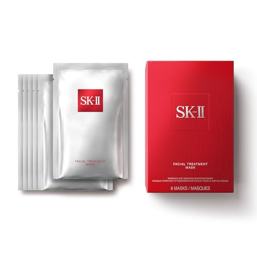 SK-II Facial Masks - Brightening Face Mask Sheets to Help Improve Tone, Texture & Radiance - Anti-Aging Treatment for Replenished Moisture & Visibly Healthier Skin (6 Count) | Amazon (US)
